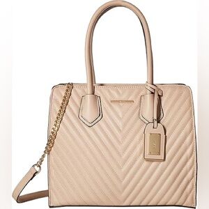 ALDO Elegant Cream Quilted Tote Bag